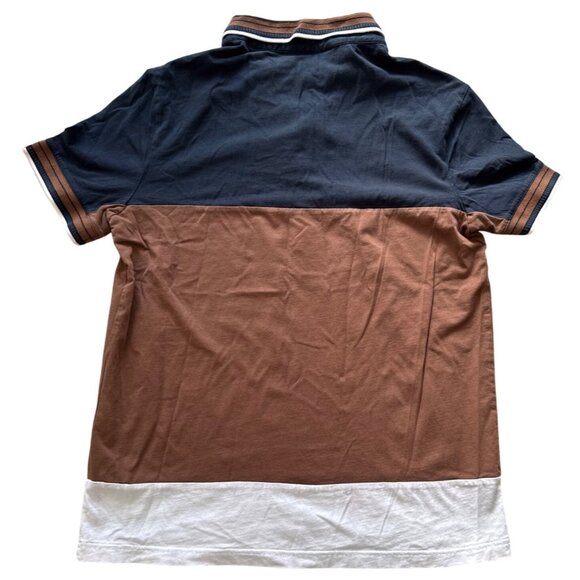 Michael Kors Mens Polo Shirt Colorblock Design Cotton S - Picture 2 of 8